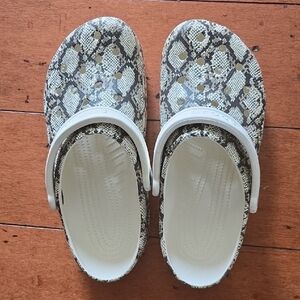 Crocs Snake Print Clogs